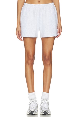 SKIMS Cotton Fleece Classic Short in Light Grey