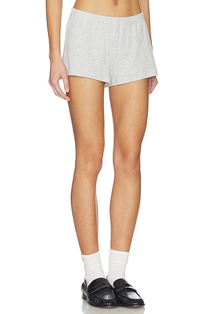 SKIMS Cotton Rib Loose Short in Grey