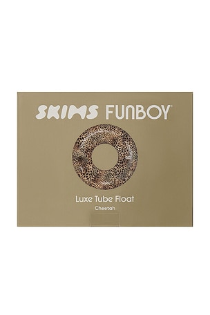 SKIMS X FUNBOY Logo Embossed Tube Float in Brown