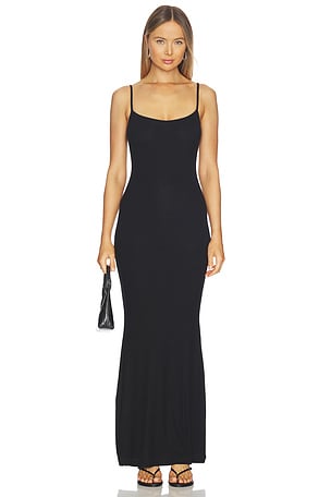 Soft Lounge Slip Dress in Black SKIMS