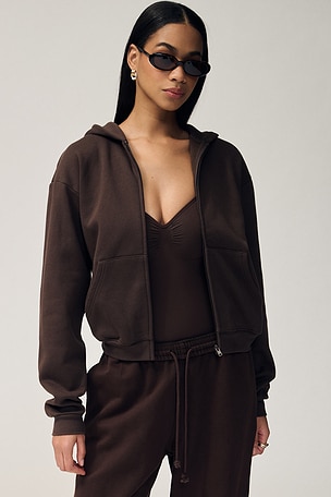 Cotton Fleece Classic Zip-up Hoodie SKIMS