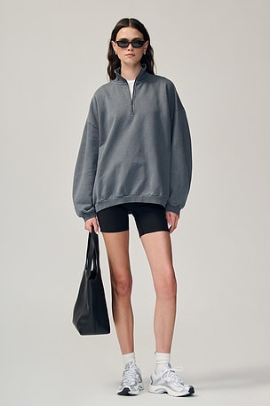 SUÉTER GOLA ALTA FOLGADO BOYFRIEND FLEECE SKIMS