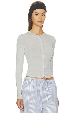 SKIMS Sheer Modal Cardigan in Grey