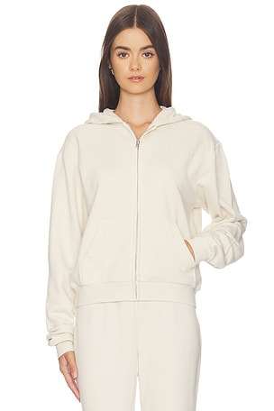Drapey French Terry Shrunken Zip Up Hoodie SKIMS