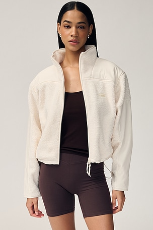 Teddy Boxy Zip Up Jacket SKIMS