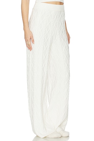 SKIMS Sweater Knit Straight Leg Pant in Ivory