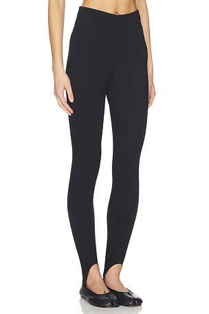 SKIMS Essential High Waist Stirrup Legging in Black
