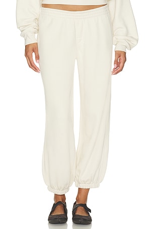 Drapey French Terry Cropped Low Rise Jogger SKIMS