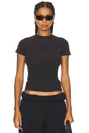 SKIMS Cotton Jersey 2 Pack T-Shirt in Black