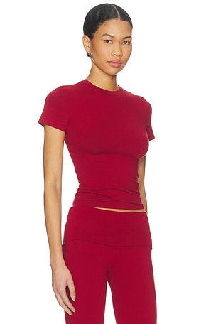 SKIMS Cotton Jersey T-shirt in Red