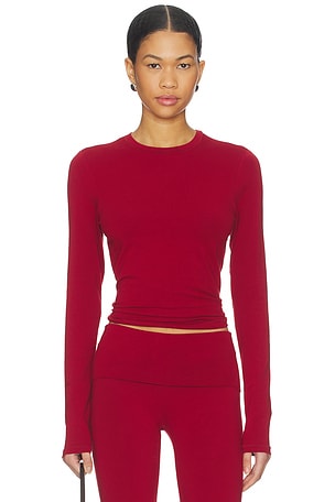 Cotton Jersey Long Sleeve T-shirt SKIMS