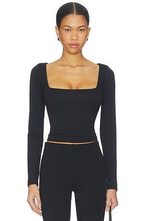 Smooth Layers Square Neck Long Sleeve SKIMS