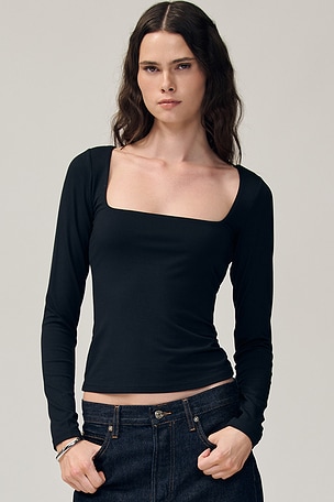 Smooth Layers Square Neck Long Sleeve SKIMS