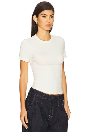 SKIMS Cotton Jersey T-Shirt in Light Grey