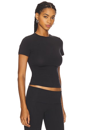 SKIMS Cotton Jersey T-Shirt in Black