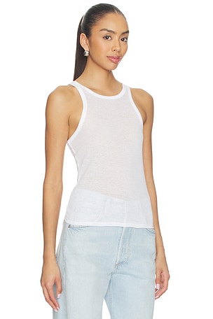 SKIMS Sheer Cotton Tank in White