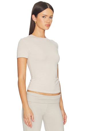 SKIMS Cotton Jersey T-shirt in Beige