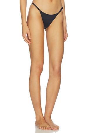 SKIMS Iconic Swim String Bikini Bottom in Black
