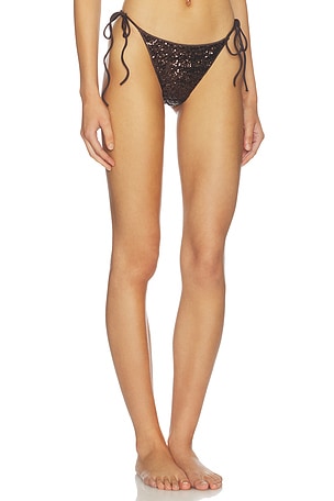 SKIMS Classic Swim Bikini Bottom in Brown