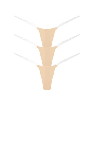 3-pack Nude Invisible Underwear Stringys