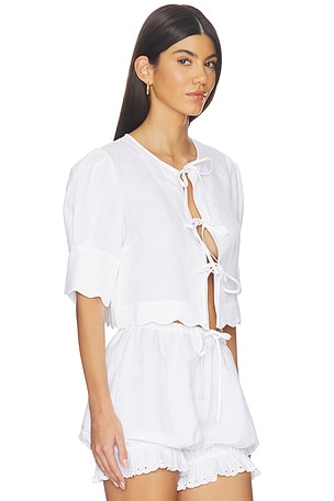 Sister NY Scalloped Top in White
