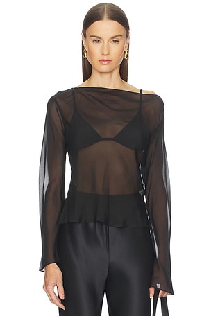 Strobe Long Sleeve Cowl Top SIR.
