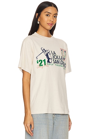 SIXTHREESEVEN Golf Heavyweight Tee in Cream