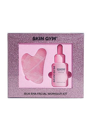 Facial Workout Kit Gua Sha And Signature Face Oil Skin Gym
