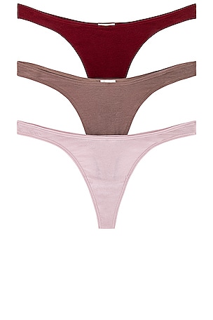 Graysen High Cut Thong 3 Pack Skin