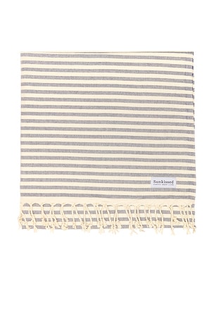 Sunkissed Saint Tropez Sand Free Beach Towel in Navy
