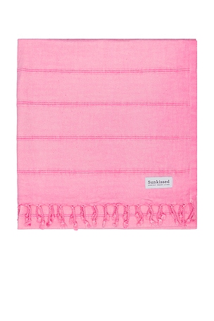 Sunkissed Fiji Sand Free Beach Towel in Pink