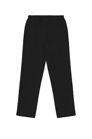 SKIMS Fleece Straight Leg Pant in Black