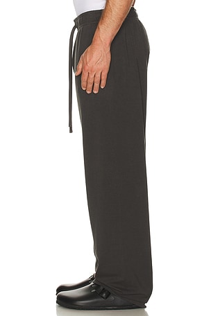 SKIMS Jersey Straight Pant in Charcoal