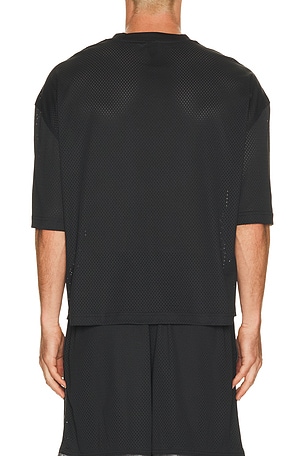 SKIMS V-Neck Cropped Jersey in Black