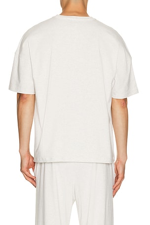 SKIMS Jersey Lounge Relaxed T-Shirt in Grey