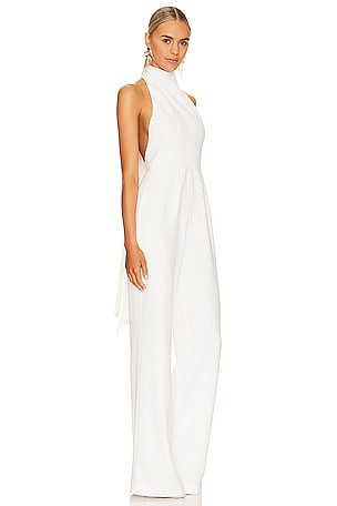 SAU LEE Portia Jumpsuit in Ivory