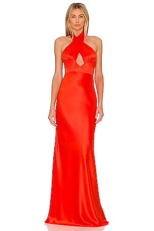 Frida flame best sale gown in red