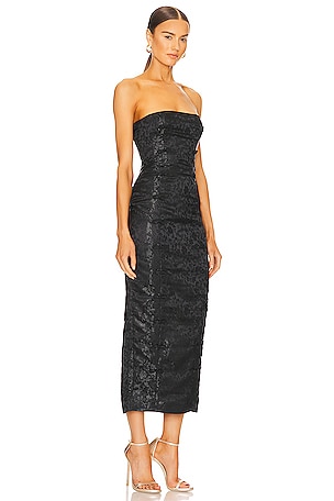 SAU LEE Jennifer Dress in Black