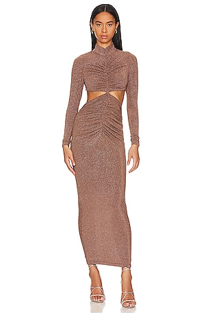 long sleeve formal mini dress I.H.F Studio FLORAL LACE LONG SLEEVE MINI DRESS IN BORDEAUX