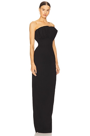 SAU LEE Noah Gown in Black