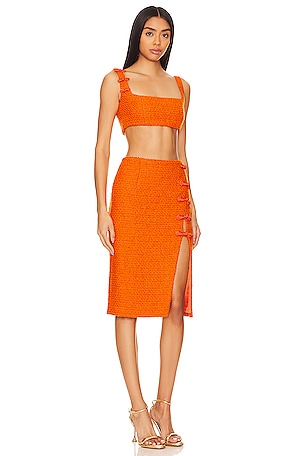SAU LEE Aubrey Set in Orange