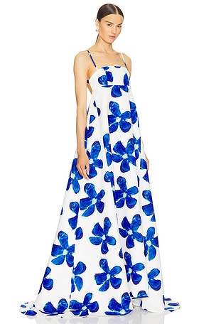 SAU LEE Lucia Dress in Blue