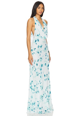 SAU LEE Mya Dress in Baby Blue