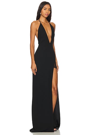 SAU LEE Frankie Gown in Black