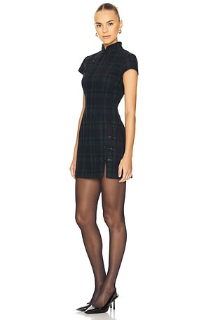 SAU LEE Wendy Dress in Green