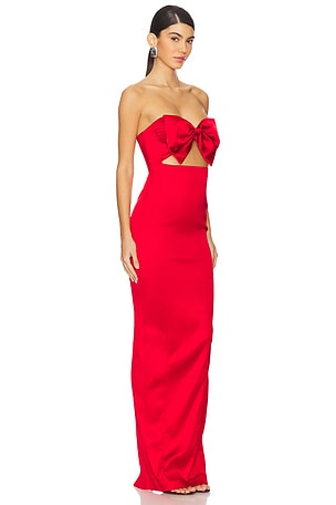 SAU LEE Esther Gown in Red