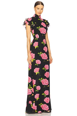 SAU LEE Sylvie Dress in Black. Size 2. Also