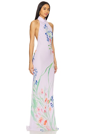 SAU LEE Gillian Dress in Lavender