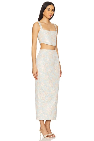 SAU LEE Jovita Set in Blue