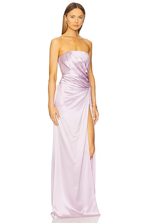 SAU LEE Hera Dress in Purple